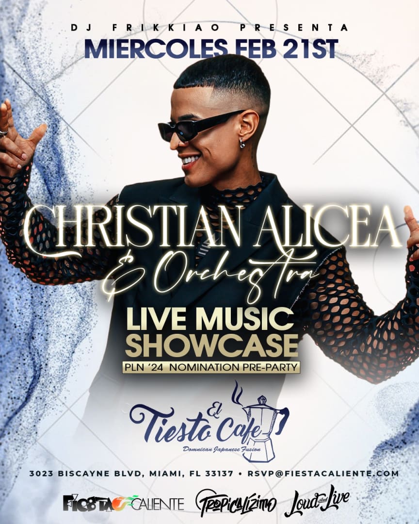 CHRISTIAN ALICEA SALSA SHOWCASE MIAMI Tickets Boletos at El Tiesto