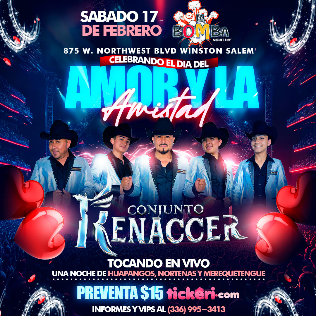 CONJUNTO RENACCER EN LA BOMBA DE WINSTON SALEM Tickets Boletos at LA