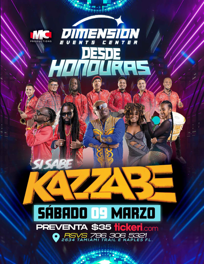 KAZZABE EN CONCIERTO ! Tickets Boletos at Dimension Event Center