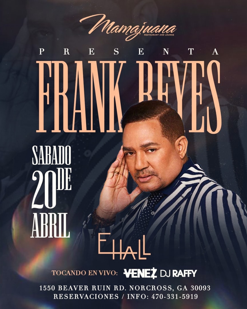 FRANK REYES EN CONCIERTO ! Tickets Boletos at Congas Bar & Grill