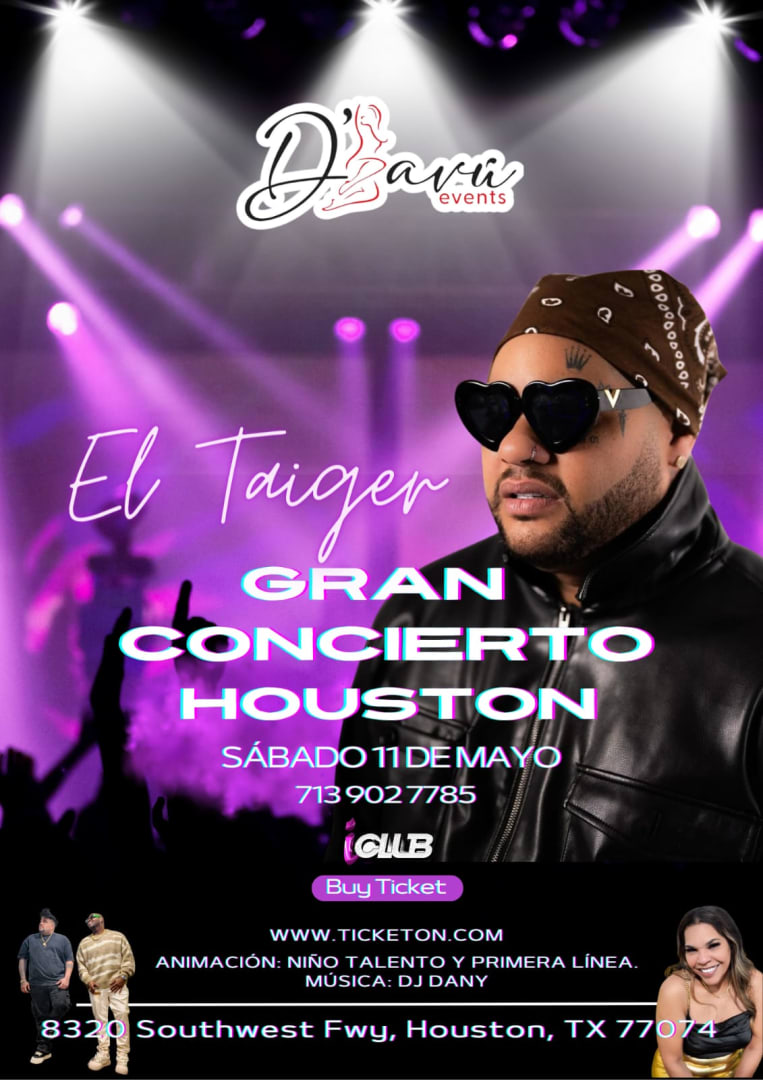 EL TAIGER GRAN CONCIERTO HOUSTON ! Tickets Boletos at