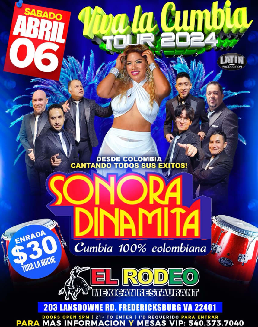 La Sonora Dinamita Tickets Boletos at El Rodeo Restaurant