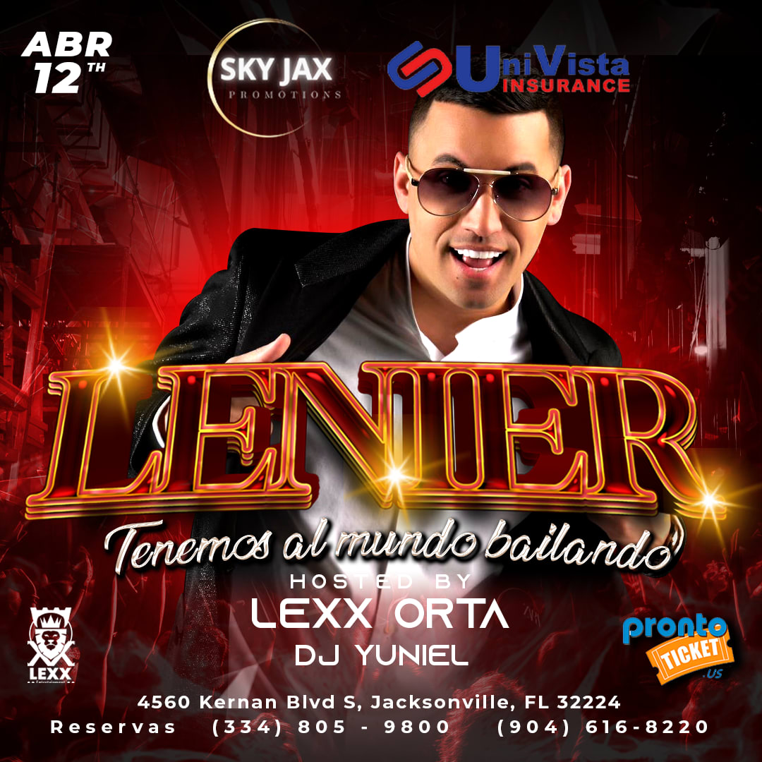 Lenier en concierto en Jacksonville FL Tickets Boletos at Aramaic