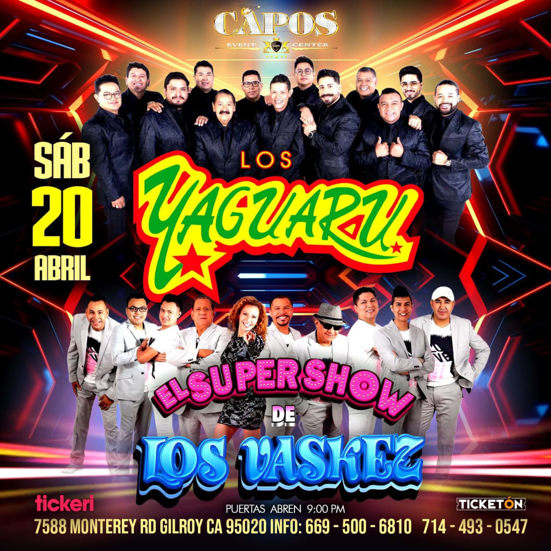 LOS YAGUARU , EL SUPERSHOW DE LOS VASKEZ EN VIVO ! Tickets Boletos at