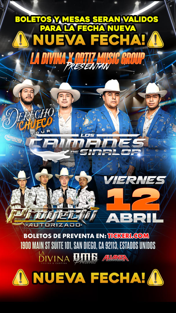 Los Caimanes de Sinaloa Tickets At The Door Only‼️ Tickets Boletos at