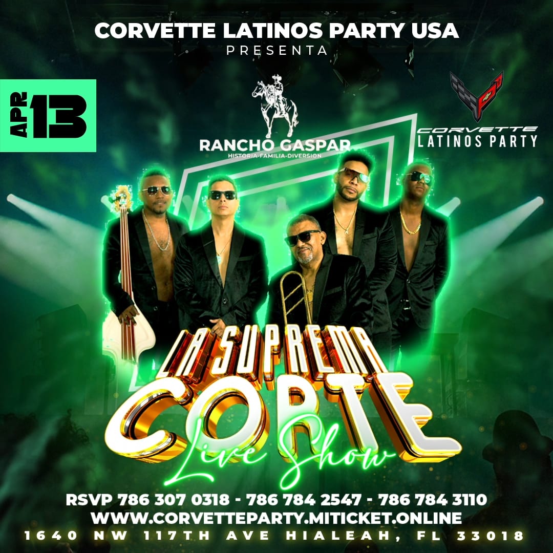 La suprema corte orquesta de salsa de Cali colombia en Hialeah Tickets