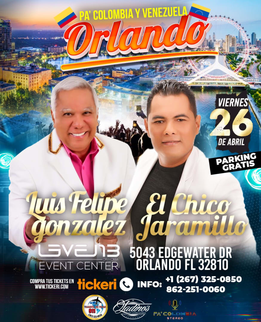 LUIS FELIPE GONZALEZ & EL CHICO JARAMILLO Tickets Boletos at Level 13