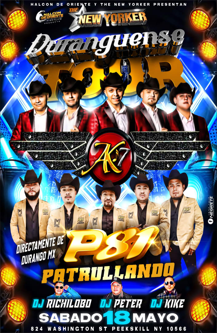 DURANGUENSE TOUR 2024 AK7 P81 PATRULLANDO Tickets Boletos at The New