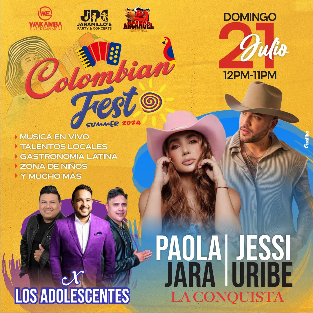 Colombian Fest Verano 2024Colombian Fest Summer 2024 Tickets Boletos