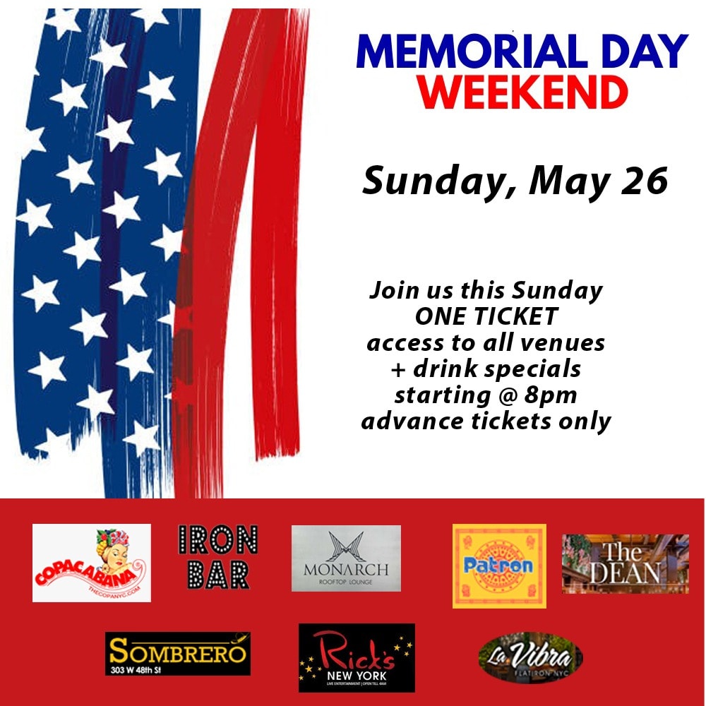 Memorial Day Weekend At Sombrero Tickets Boletos at Sombrero New York