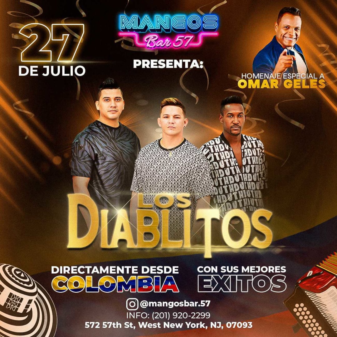 LOS DIABLITOS EN CONCIERTO ! Tickets Boletos at Mangos Bar 57 West