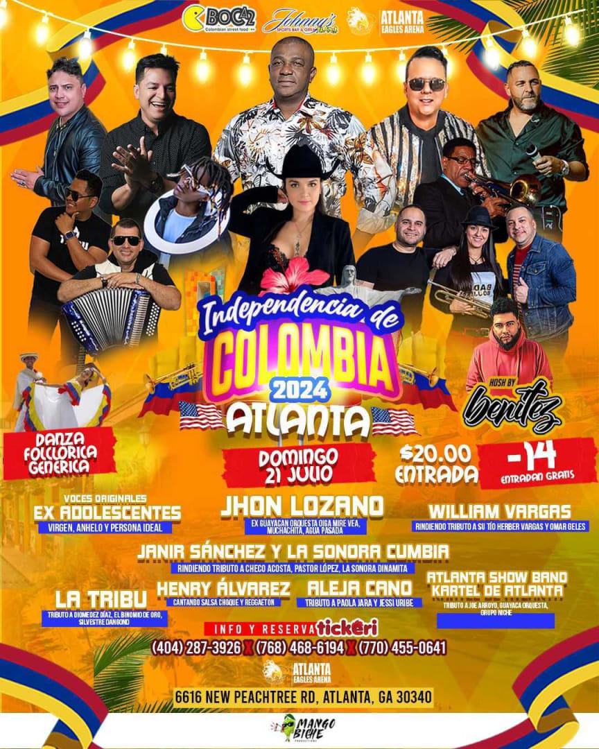 INDEPENDENCIA DE COLOMBIA Tickets Boletos at Atlanta Eagles Arena