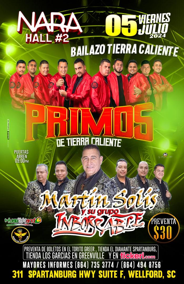 Bailazo Tierra caliente Tickets Boletos at Nara Hall Studios 2