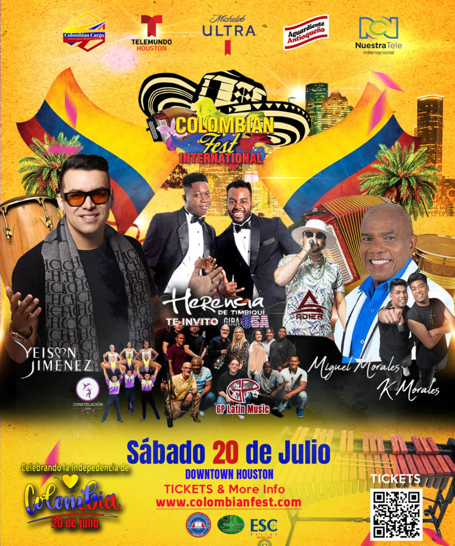 COLOMBIAN FEST INTERNATIONAL ! Tickets Boletos at Downtown Houston