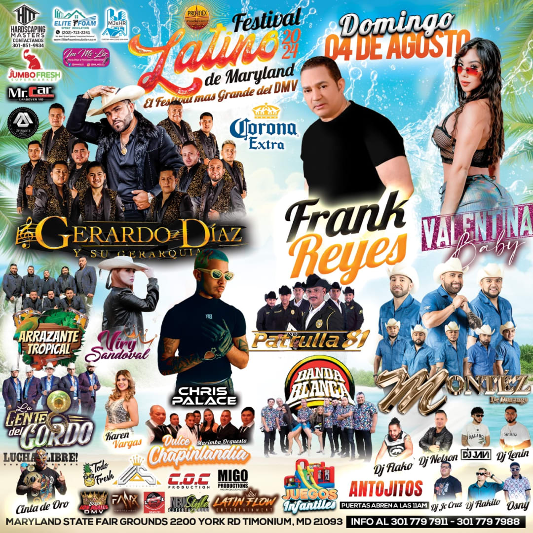 FESTIVAL LATINO DE MARYLAND 2024 Tickets Boletos at Maryland State Fair