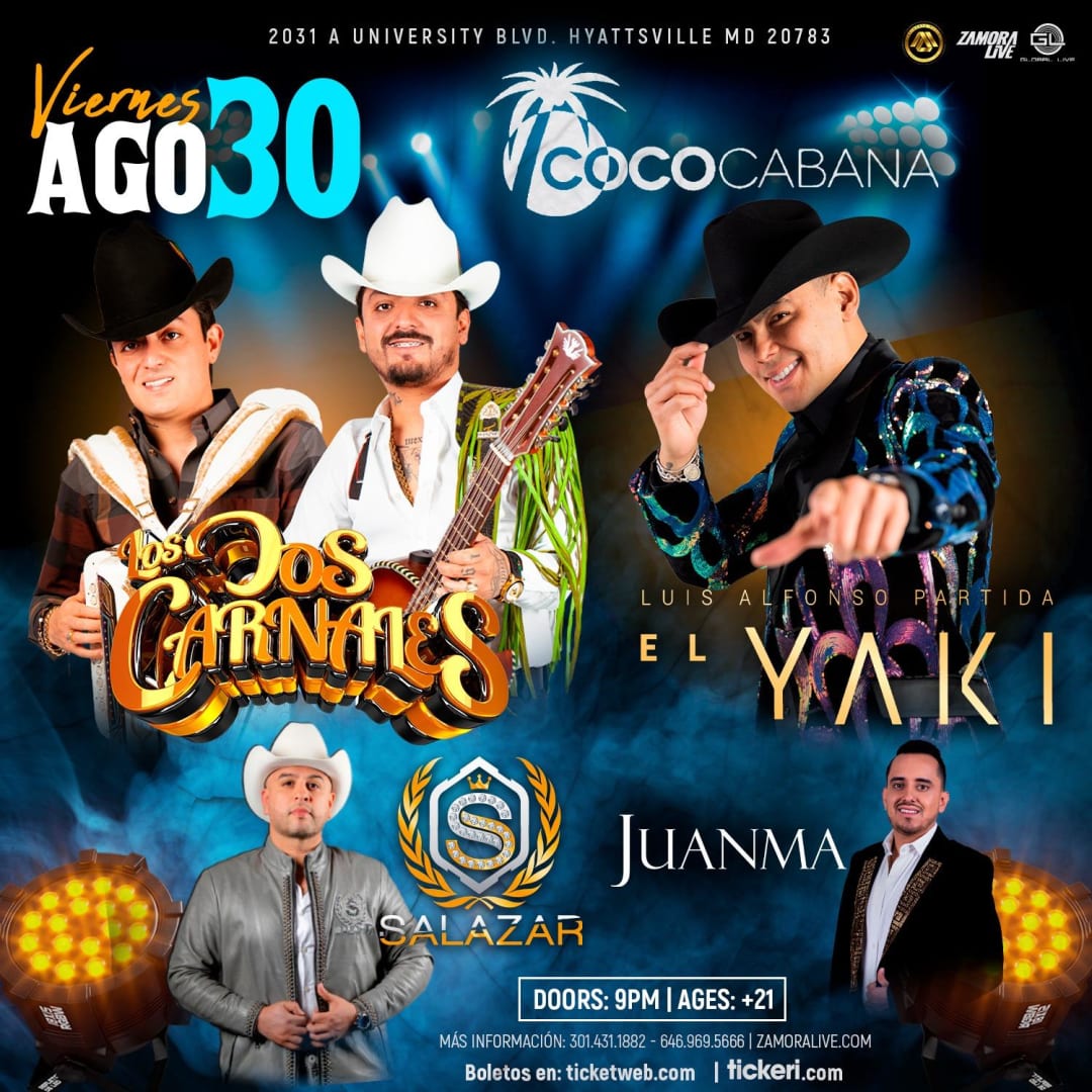 Los Dos Carnales, El Yaki, Juama y Salazar in Adelphi - Tickets