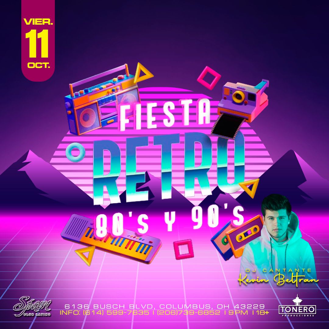 FIESTA RETRO 80'S Y 90'S EN COLUMBUS OHIO in Columbus - Tickets 2024-10 ...