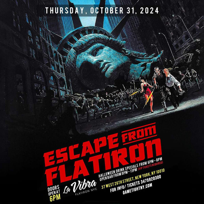 La Vibra NYC Escape from Flatiron Halloween Party 2024 Tickets Boletos