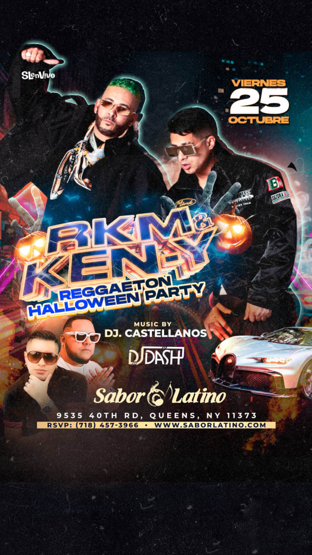 Reggaeton Halloween Party Rakim & KenY Live At Sabor Latino Tickets