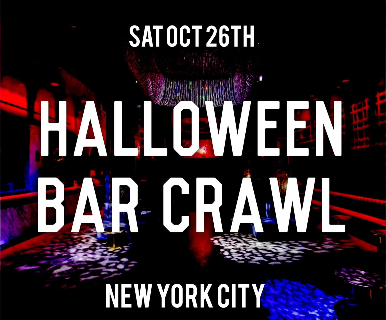 HALLOWEEN BAR CRAWL 2024 NEW YORK CITY Tickets Boletos at Iron Bar