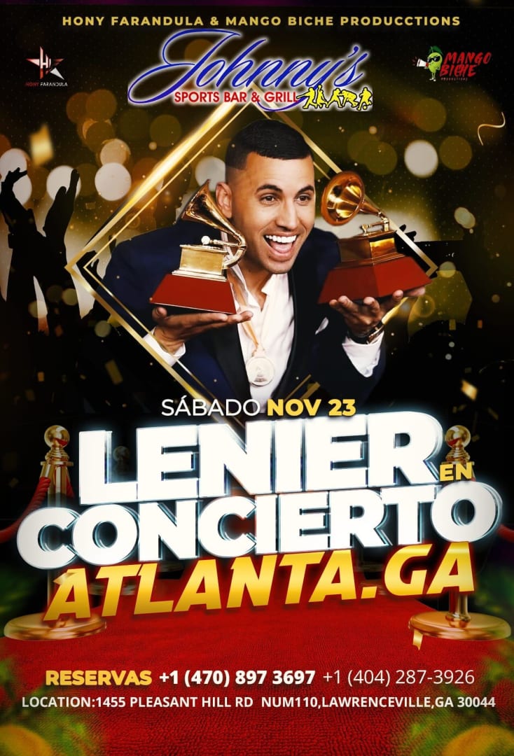 LENIER EN CONCIERTO ! Tickets Boletos at Johnnys Sports Bar and Grill
