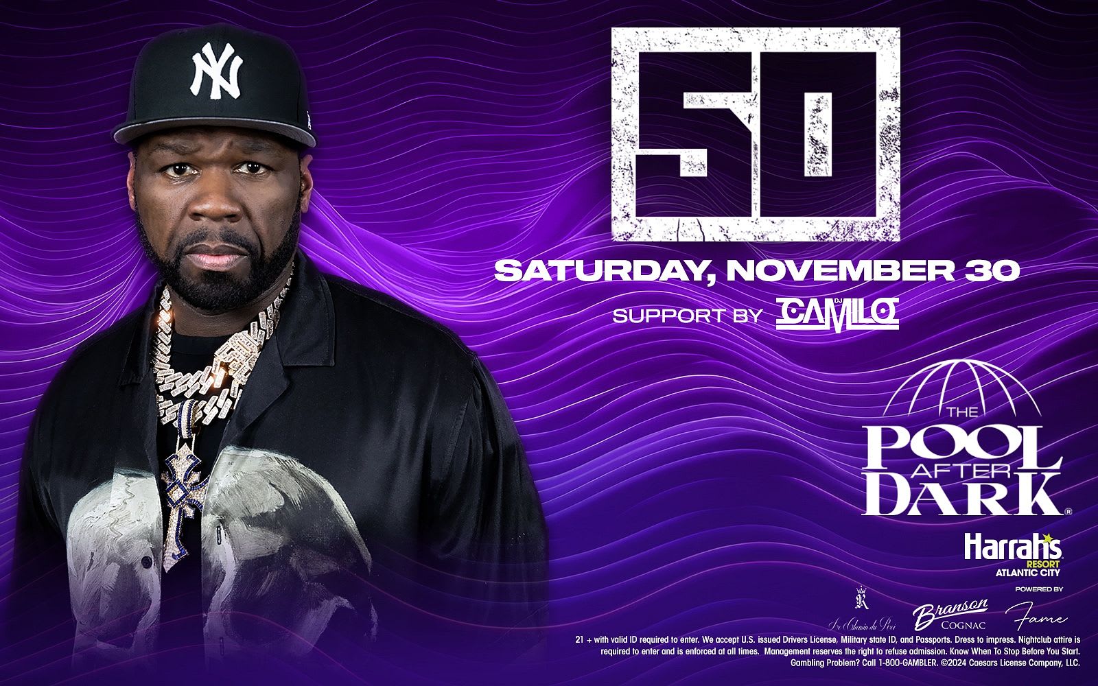 Thanksgiving Weekend 50 Cent Live With DJ Camilo At Harrahs Resort