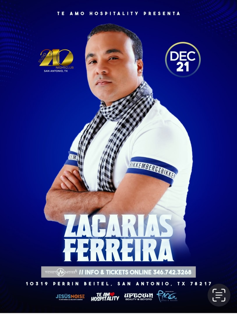 Zacarias Ferreira in San Antonio - Tickets 2024-12-21 | Studio 210