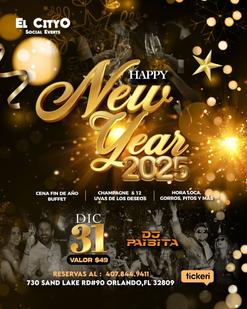 El CityO New year 2025!! Tickets Boletos at El CityO Orlando