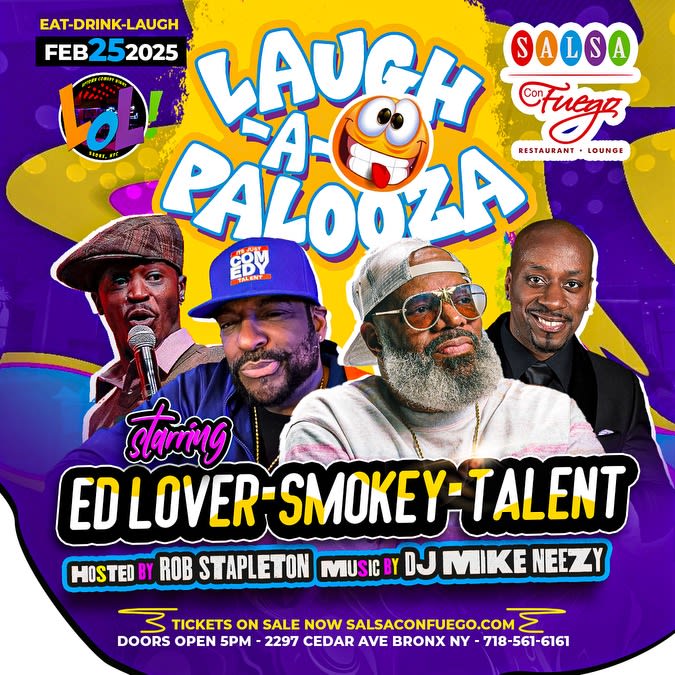 Ed Lover, Smokey & Talent LaughAPalooza Comedy Festival in Bronx