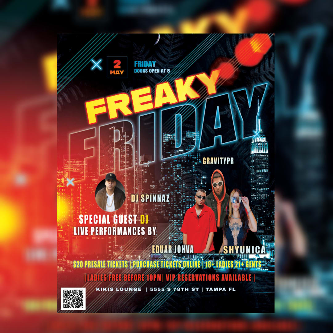 FREAKY FRIDAY Tickets | Boletos - Kikis, Tampa | 2025-05-02