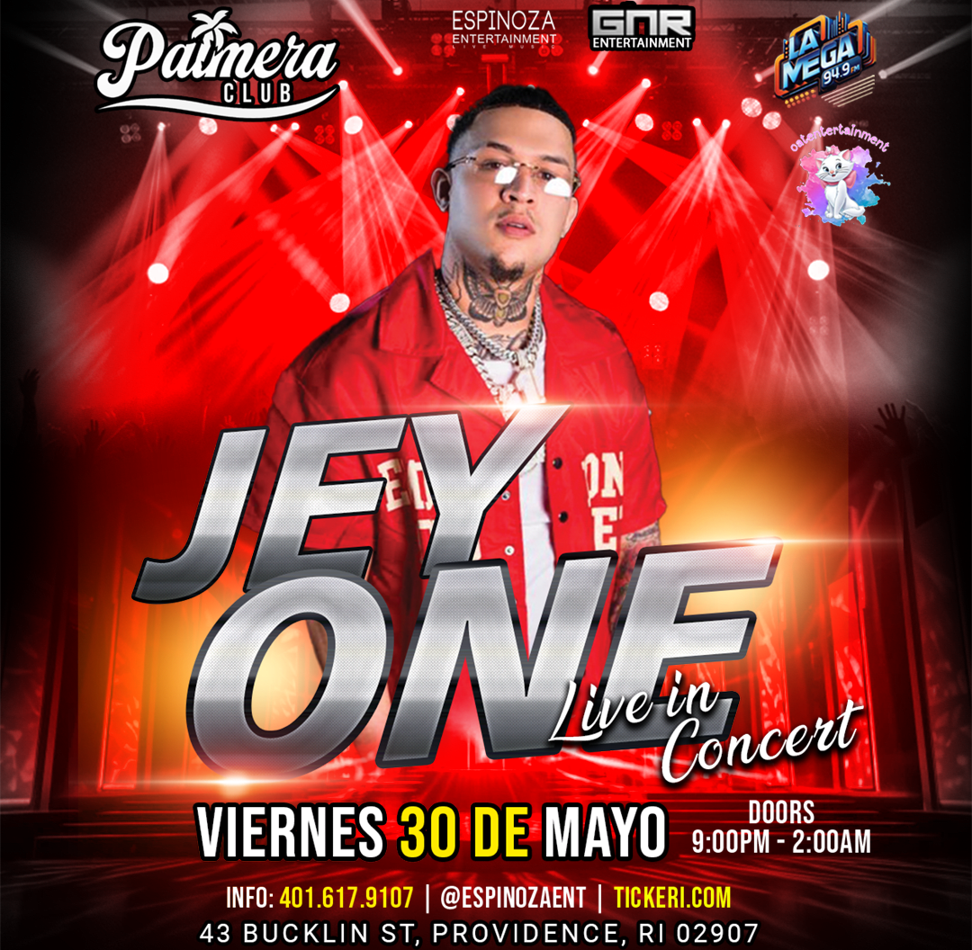 JEY ONE live in Providnece, RI in Providence - Tickets 2025-05-30