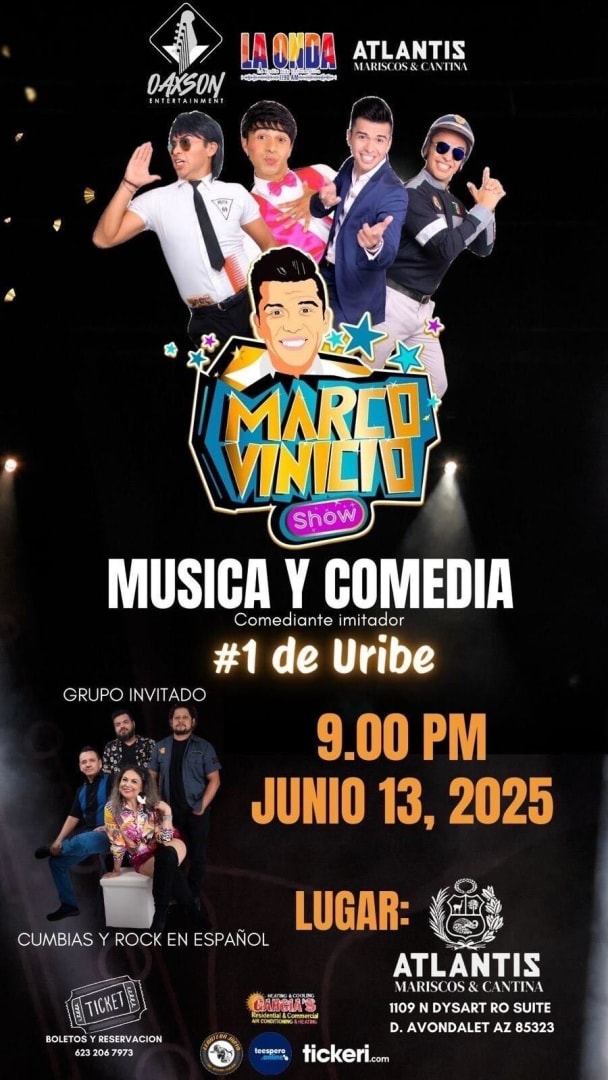 Marco Vinicio Show en vivo! in Avondale - Tickets 2025-06-13