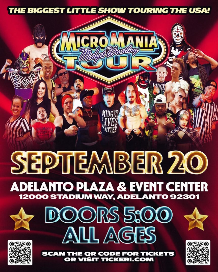 MicroMania Wrestling Tour in Adelanto – All Ages Live Show on