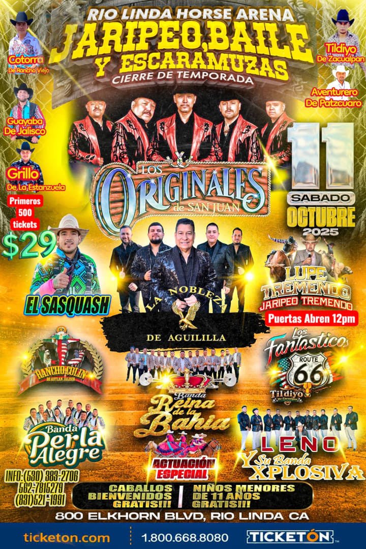 Jaripeo baile y Escaramuzas charra cierre de temporada in Rio