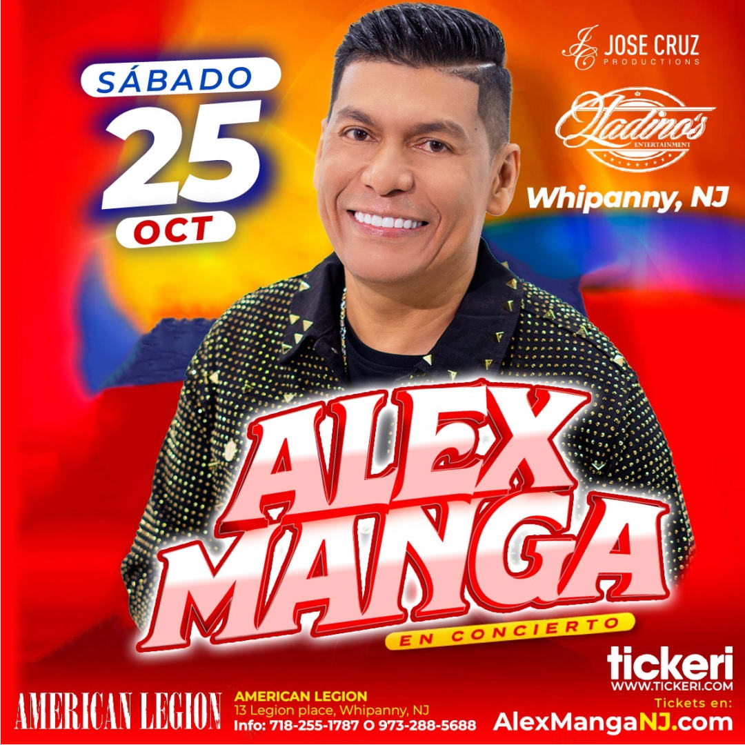 Alex Manga concierto en Whippany NJ Tickets | Boletos - American