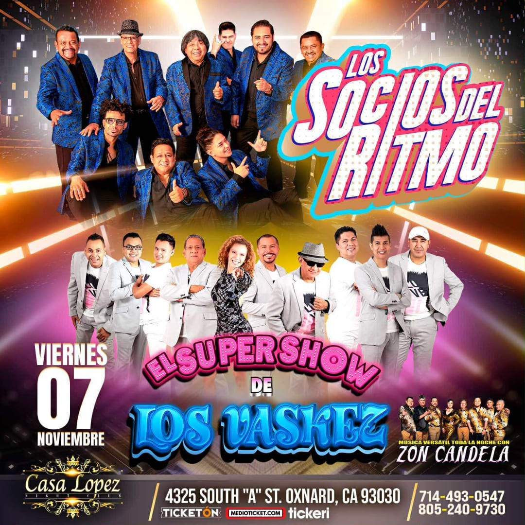 Los Socios del Ritmo, El Supershow de Los Vaskez y Zon Candela en