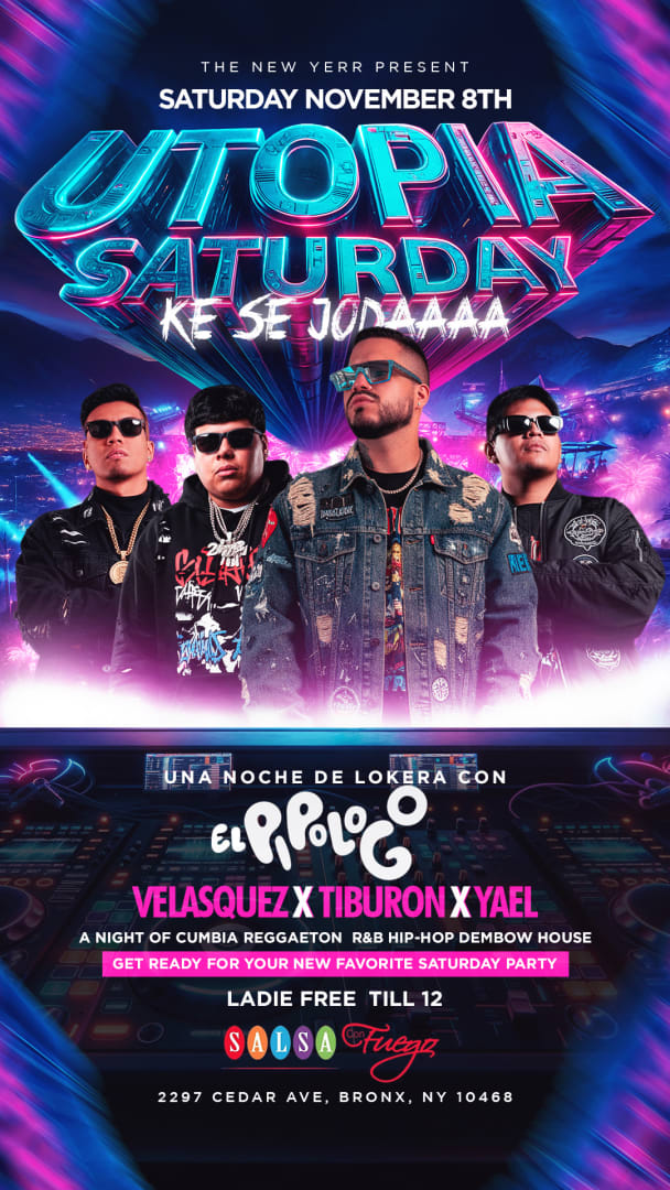 Utopia Saturday at Salsa Con Fuego Bronx New York Tickets