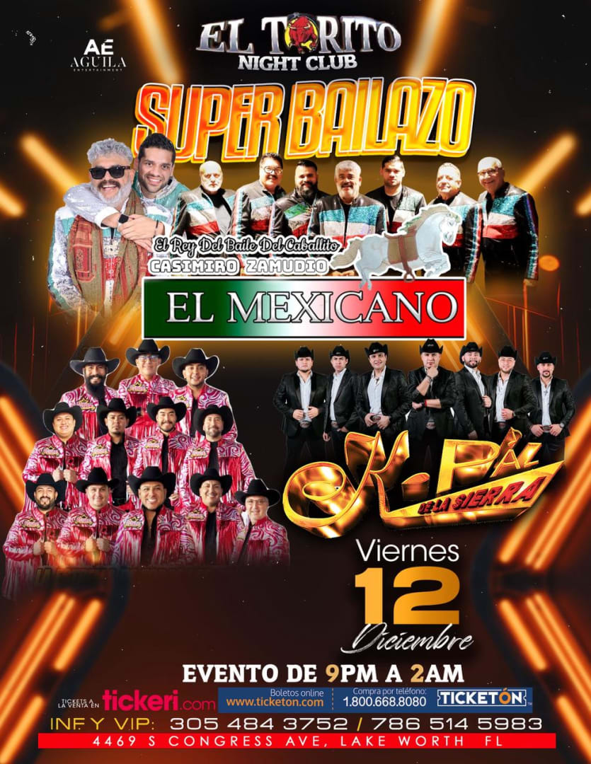 【超レア】san 「flor y fiesta,zaragoza」 Super Bailazo en Lake Worth – K-Paz de la Sierra, Casimiro Zamudio