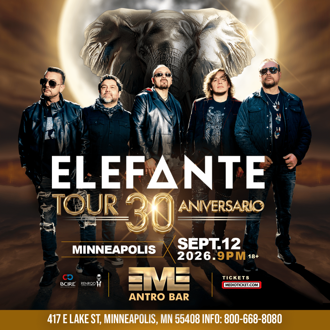 Elefante tour 30 Aniversario en Minneapolis