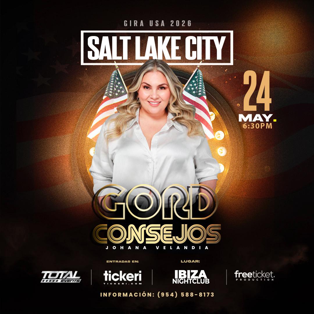 SOLD OUT! GORDCONSEJOS -Johana Velandia-La Gorda - STAND UP COMEDY - SALT LAKE CITY