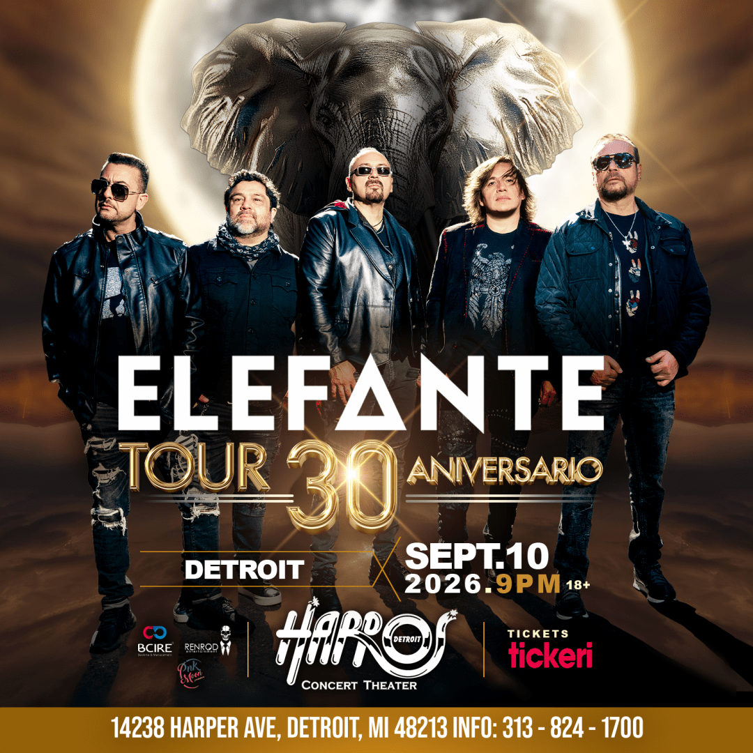 Elefante tour 30 Aniversario en Detroit