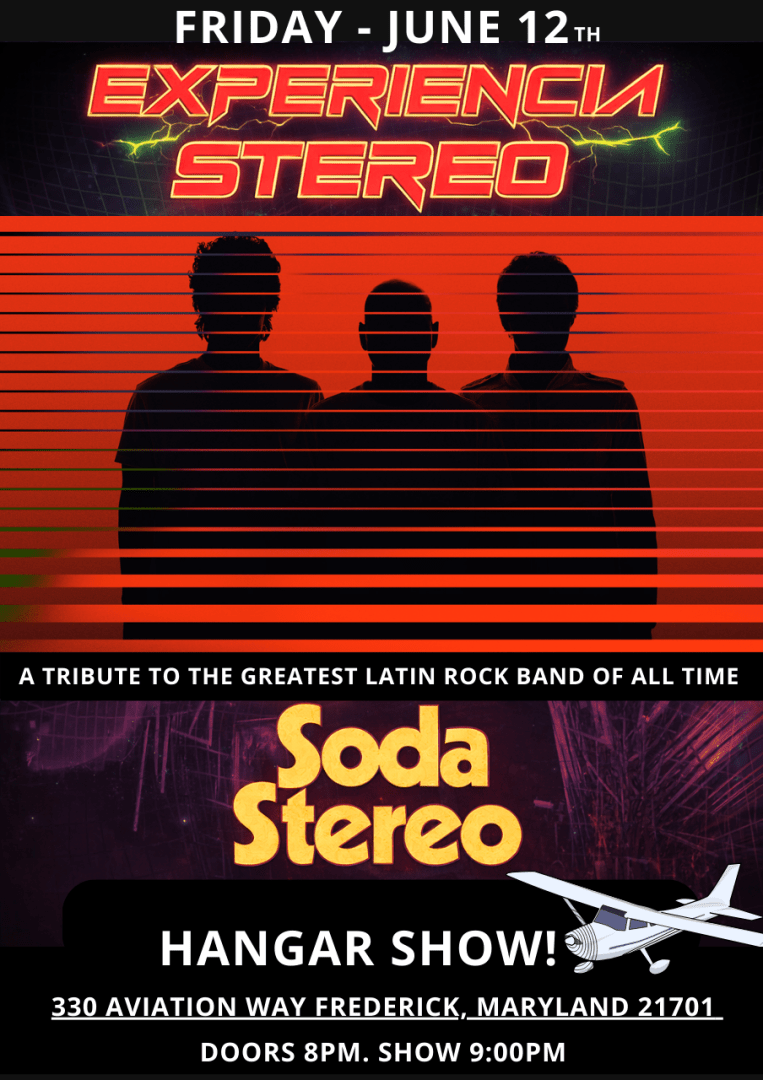 Tribute to SODA STEREO!! Hangar show- Frederick, MD