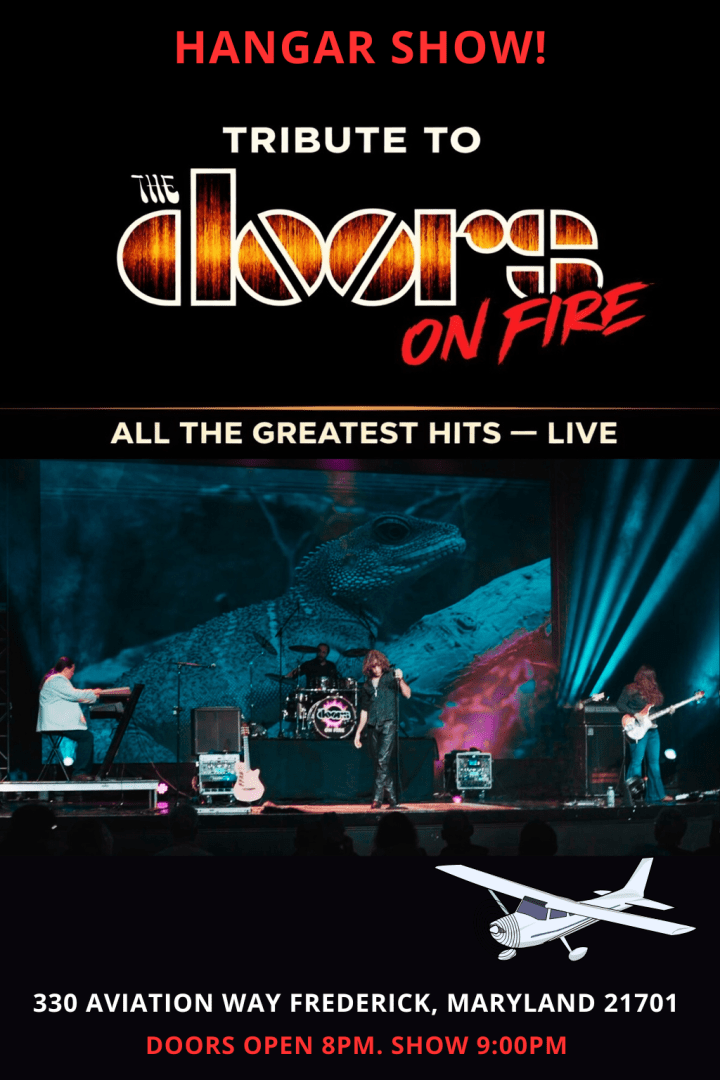 Tribute to THE DOORS on fire!! Hangar show- Frederick, MD