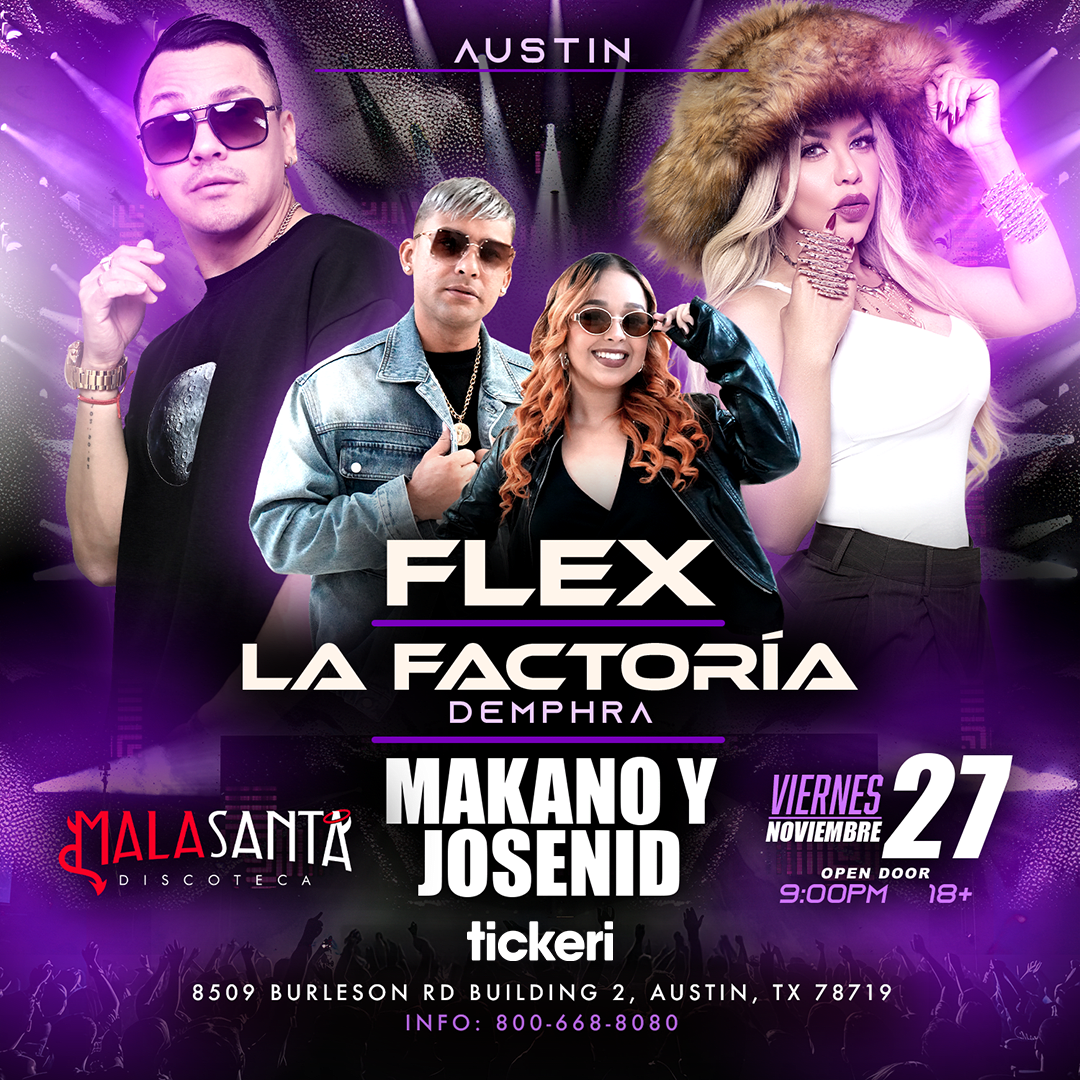 Flex & Makano & Demphra from La Factoría & Josenid in concert in Austin