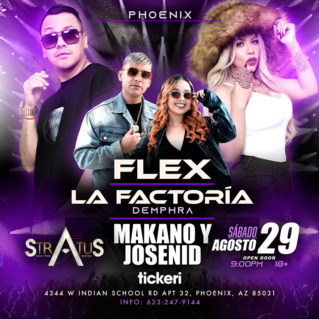 Flex & Makano & Demphra de La Factoría & Josenid in concert in Phoenix