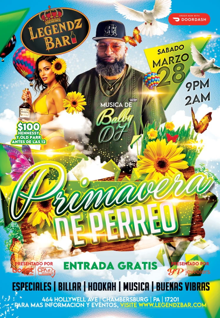 Sabados Latinos in Chambersburg - Tickets 2026-03-28 | Legendz Bar