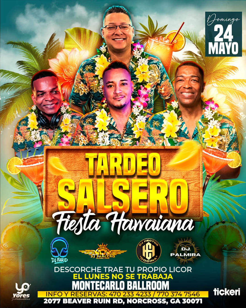 Por Primera Vez TARDEO SALSERO Edicion FIESTA HAWAIANA