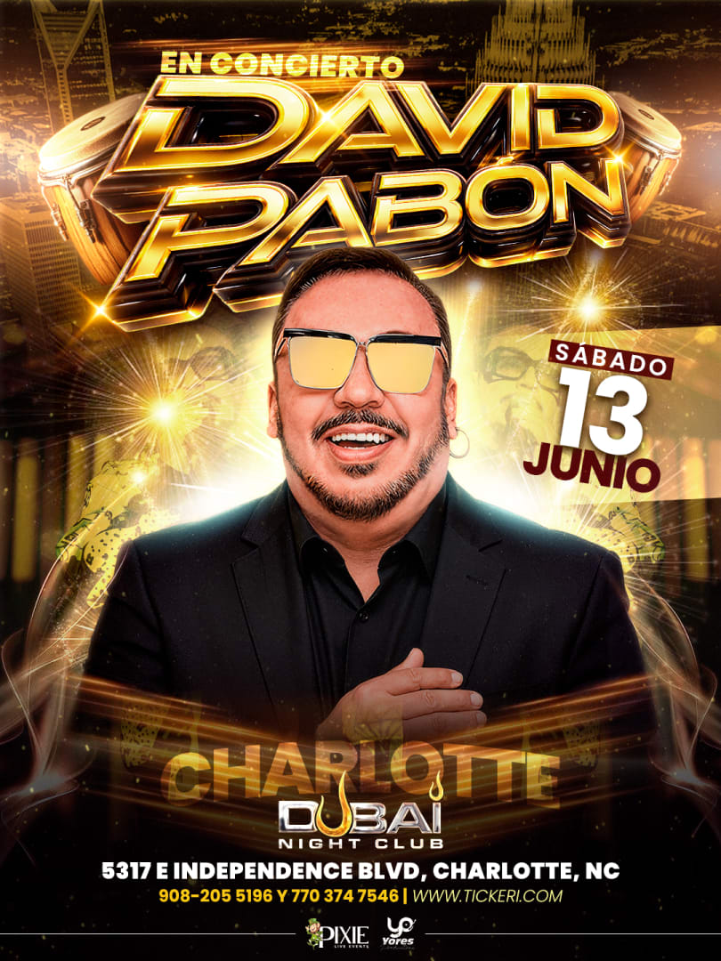 DAVID PABON IN CONCERT CHARLOTTE,NC