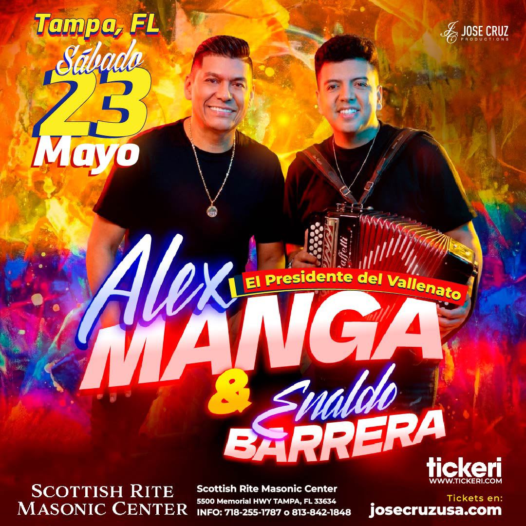 Alex Manga y Enaldo Barrera en Tampa