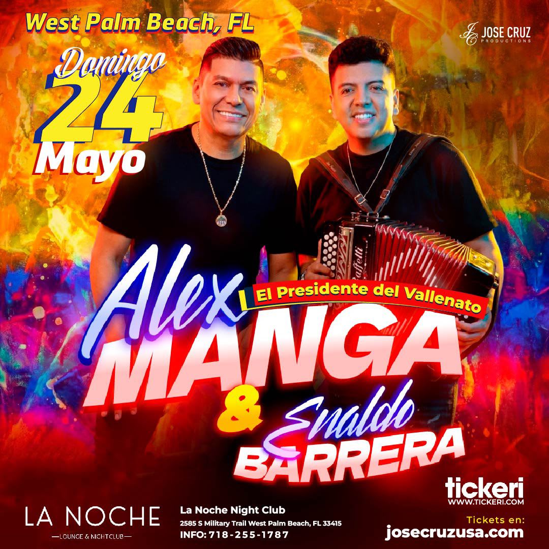 Alex Manga y Enaldo Barrera en West Palm Beach